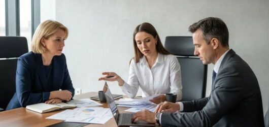 3 personas trabajando